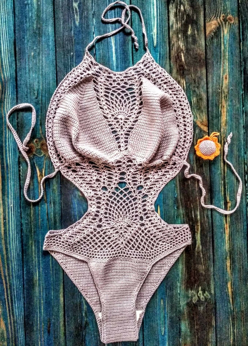 Lora Crochet One Piece Swimsuit Crochet Monokini Wedding Etsy