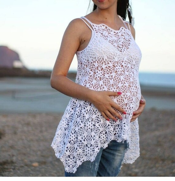 Maternity crochet dress Clearance