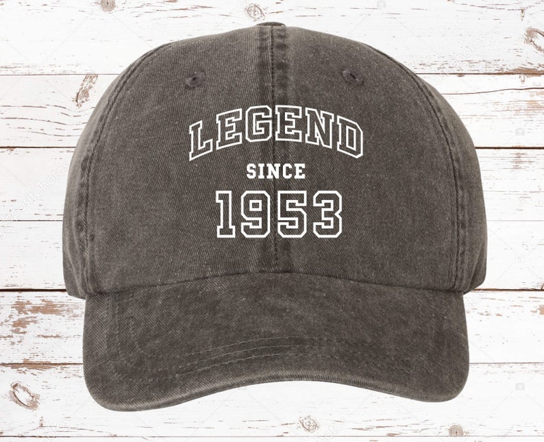70th Birthday, Legend Since 1953 Pigment Dyed Unstructured Baseball Cap, 70th Bday, Gift For 70th, 70th Bday Gift, 70th bday hat More Colors image 6