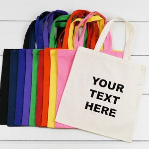 Custom, Your Text Here Tote Bag, Custom Tote Bag, Personalized Tote Bag, Canvas Bag, Create your Own Bag, Promotional Tote Bag, Gift, Tote