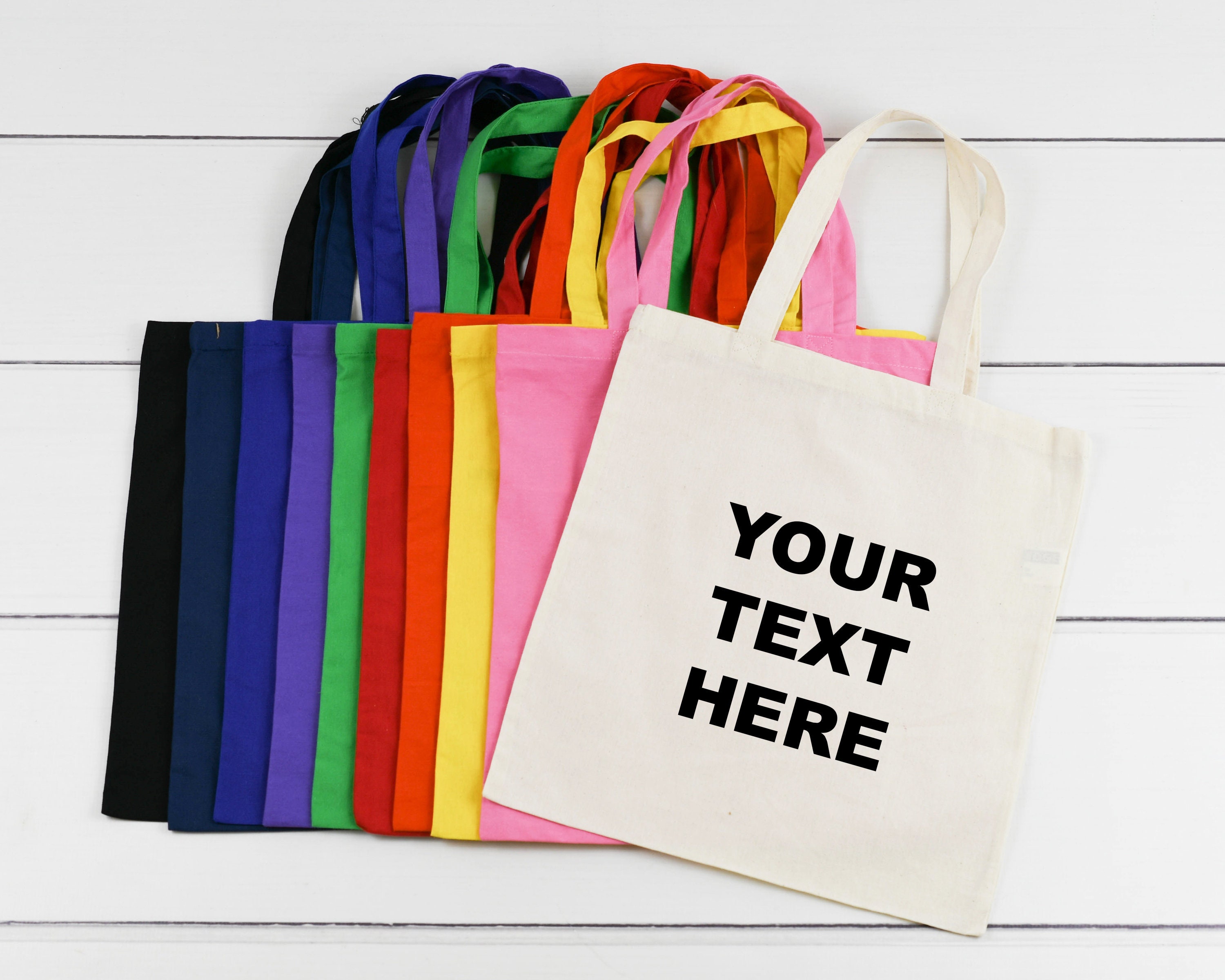 Custom Your Text Here Tote Bag Logo Tote Bag Personalized Etsy