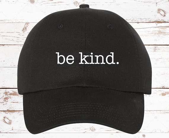 Be Kind dad hat Cute Love Baseball caps for Women Cotton Running Hat Mothers Gift Be Kind\" Rainbow Denim Dad Hat \u2013 Melomys
