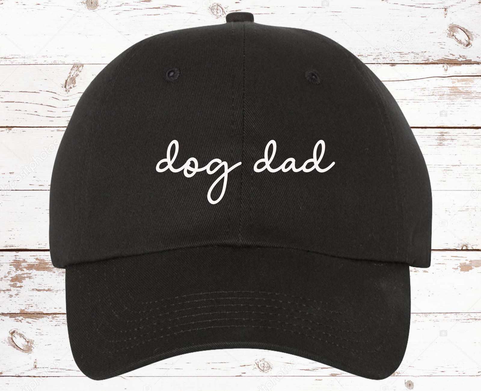 Dad Script Hat Dog Dad Script Dad Hat Baseball Cap Unstructured, Dog Dad Hat, Gift for ...