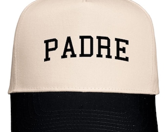 Padre EMBROIDERED Hat Five-Panel Twill Cap, Padre Hat, Gift For Dad, Gift For Him, Dad Hat,  Regalo para Papa, Padre hat, Father's Day Gift
