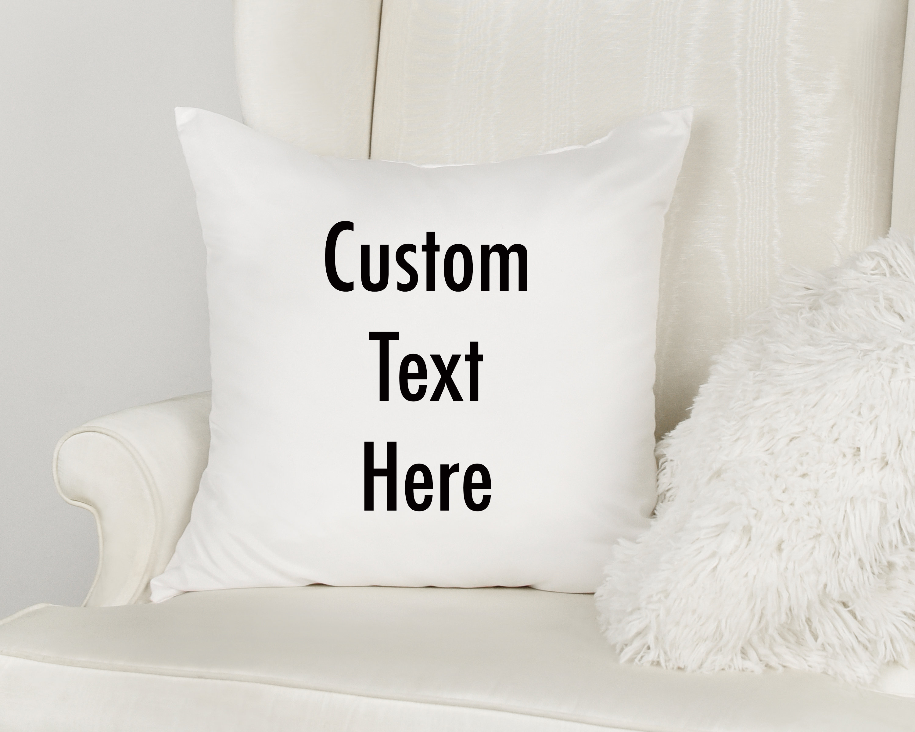 Custom Text Pillow Cover Only Custom Pillow Cover Personalized Etsy.de