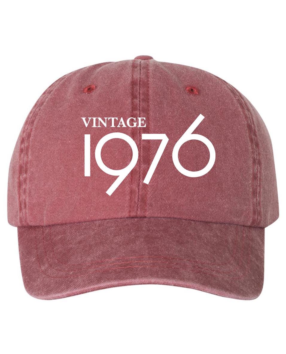 Vintage 1976 Retro 50th Birthday Dad Hat, Pigment Dyed  display picture 1