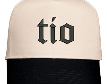Tio Old English EMBROIDERED Hat Five-Panel Twill Cap, Tio Hat, Gift For Tio, Gift For Her, Uncle Life, Tio Hat, Cool Tio, Tio Hats, Uncle