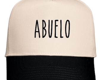 Abuelo SKINNY EMBROIDERED Hat Five-Panel Twill Cap, Abuelo Hat, Gift For Abuelo, Gift For Him, Grandpa Hat, Abuelo Hat, Abuelo Gift