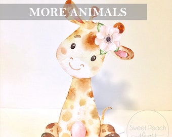 giraffe balloons for baby shower