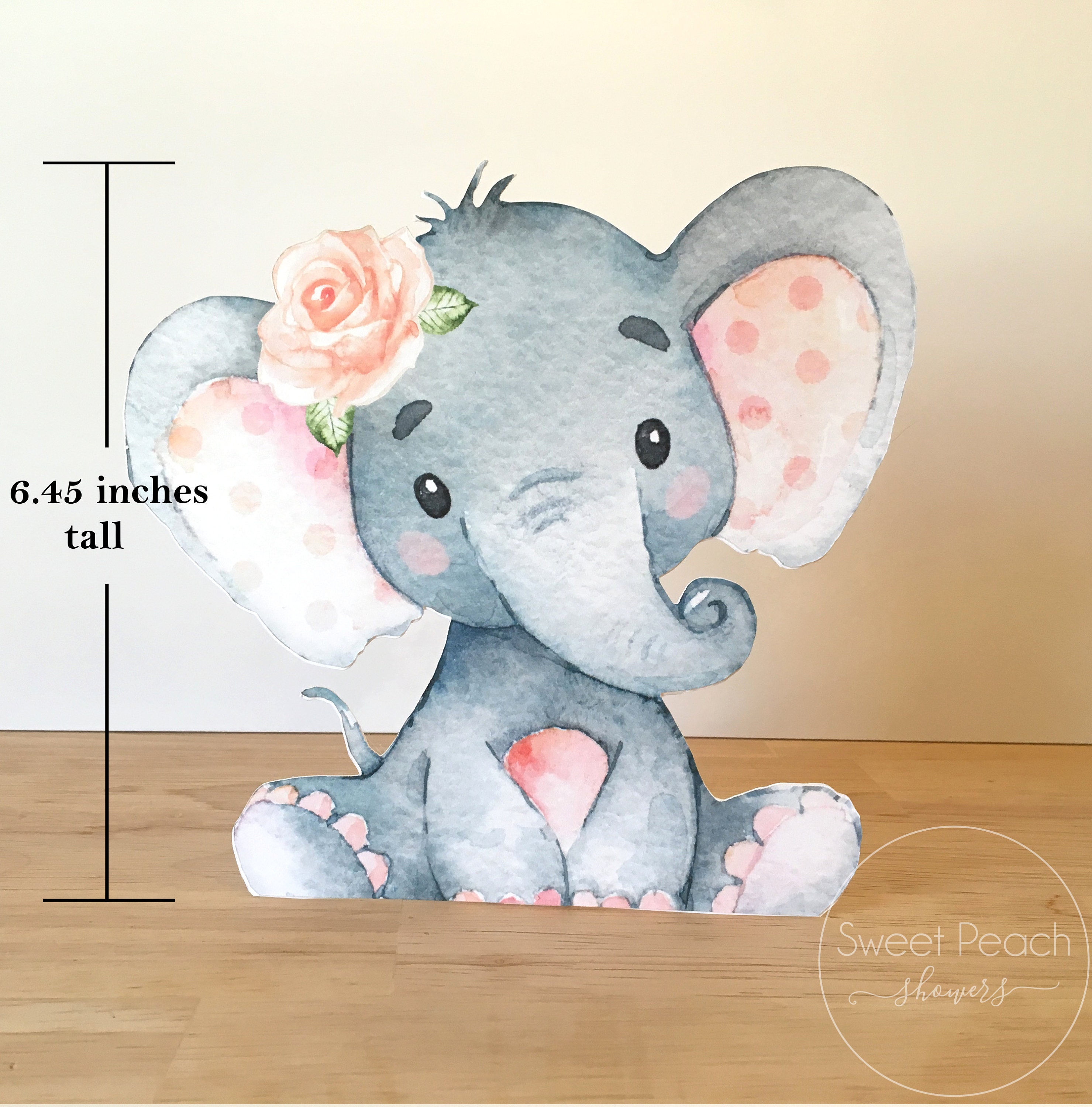 Flower Elephant Baby Shower Decor Centerpiece Nursery Etsy