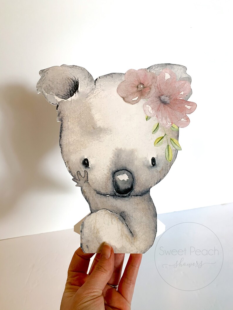 Koala Baby Shower Decor Centerpiece Nursery Decoration Etsy UK
