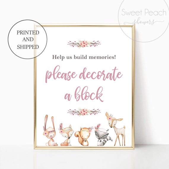 decorate a block baby shower instructions