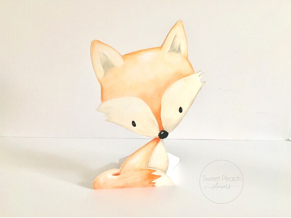 girl fox baby shower decorations