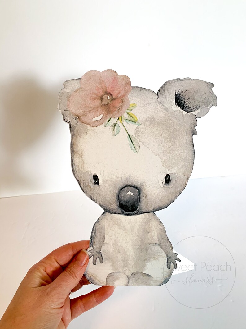 Koala Baby Shower Decor Centerpiece Nursery Decoration Etsy