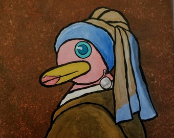 Penguin with a Pearl Earring - Print