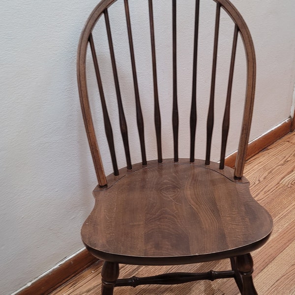 Vintage Spindle back Wooden Chair Country Farmhouse
