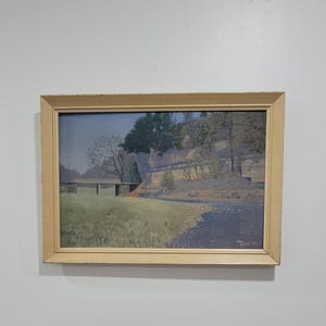 D. H Deffner American Illinois Fauvist Oil On Board Landscape Painting