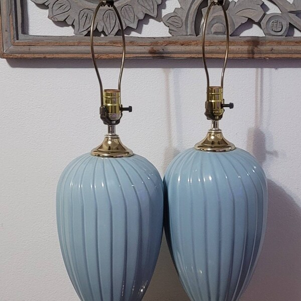 Ceramic Table Lamp Etsy