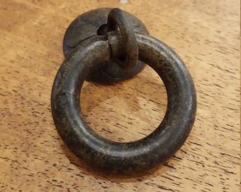 Small Iron Ring Pull - Rust Color