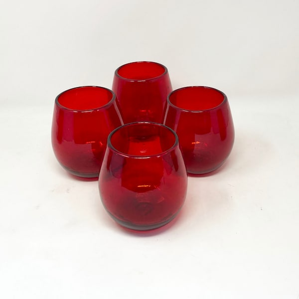 Red Wine Glasses Etsy