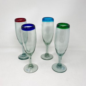 4 vidrios soplados a mano - Colección Mixed Rim