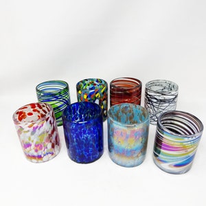 8 Assorted 10 oz Lowball Glasses