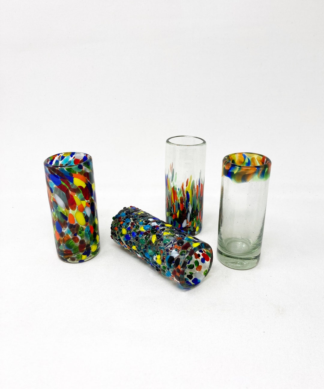 4 Hand Blown Shot Glasses the Cabo Collection Etsy