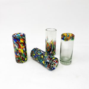 4 Hand Blown Shot Glasses - The Cabo Collection