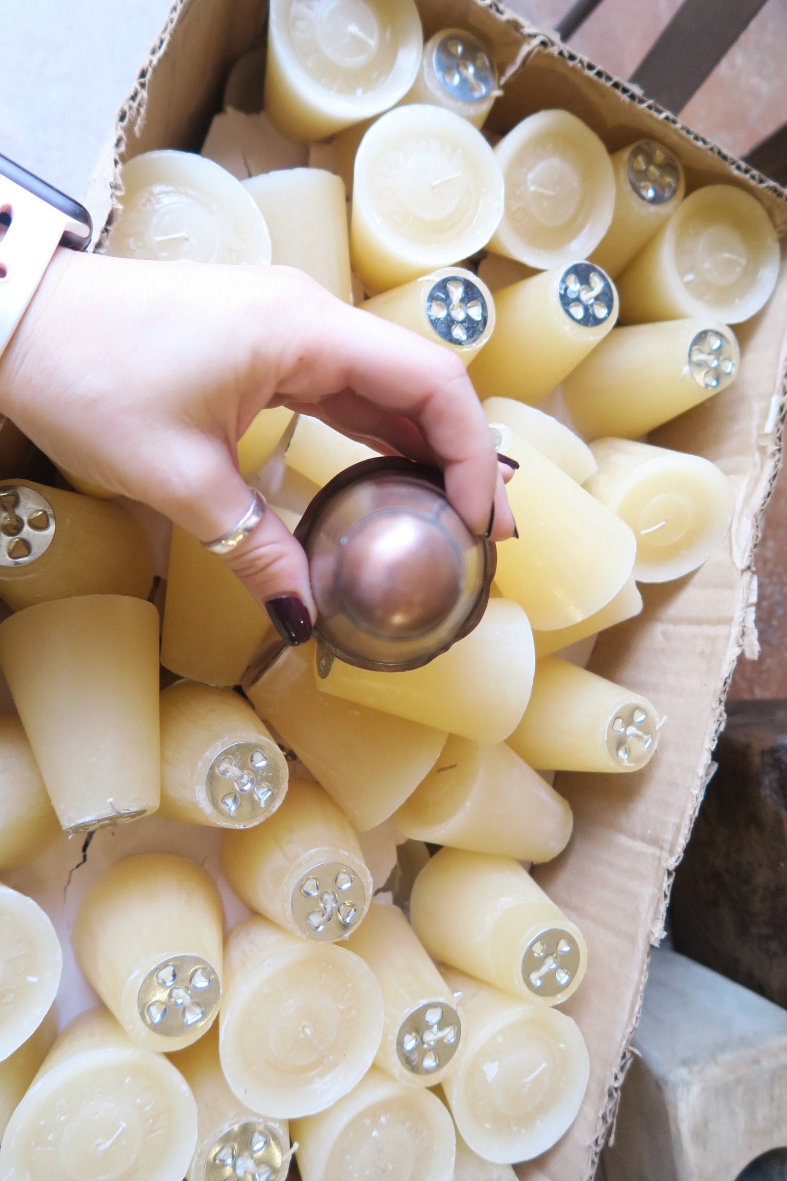 12 Sugar Mold Candle Holder Tin Cups Etsy