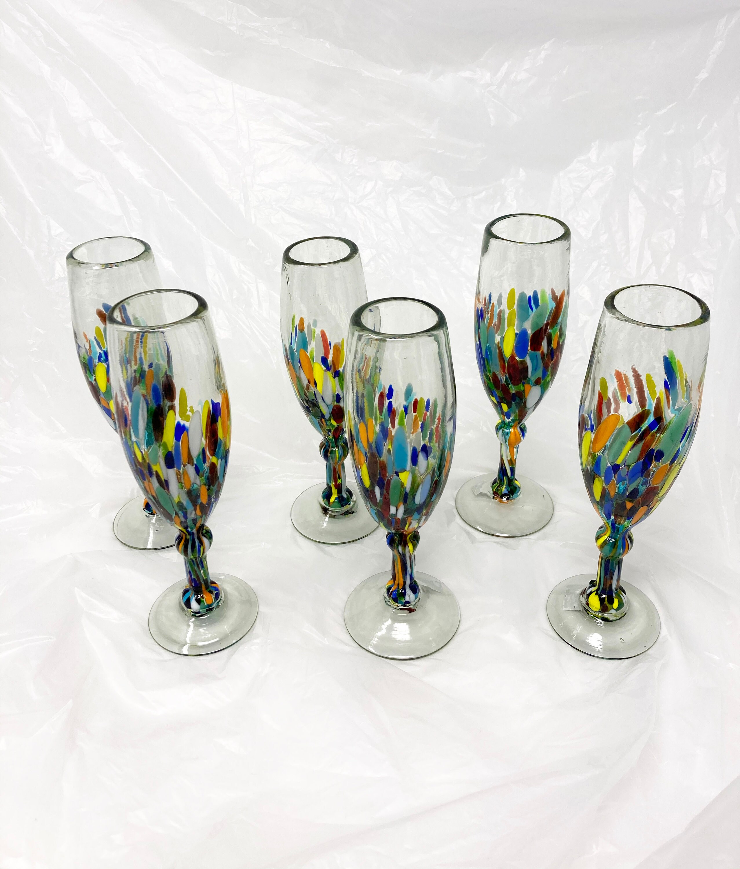 Murano champagne flutes - Etsy 日本