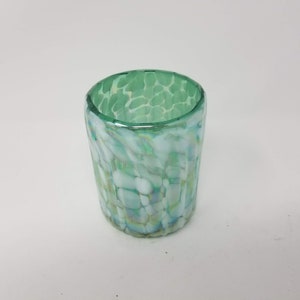 1 Low Ball Tumbler Glass - Aegean Green