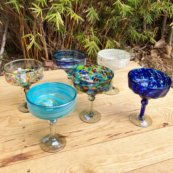 Pink Margarita Glasses Etsy