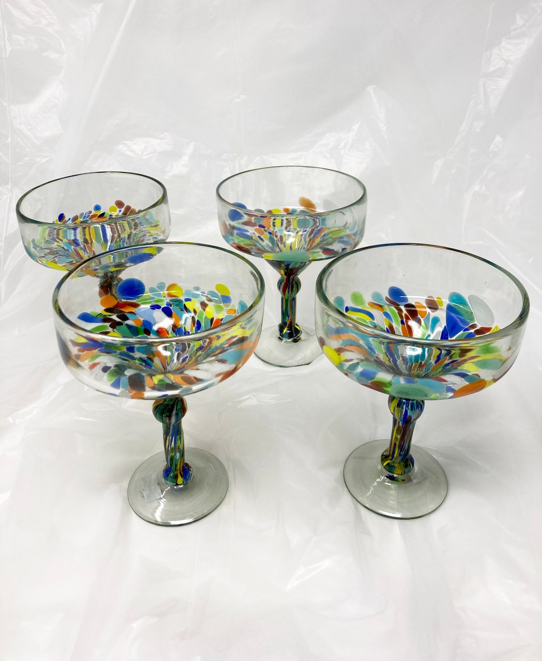 Hand Blown Margarita Glasses