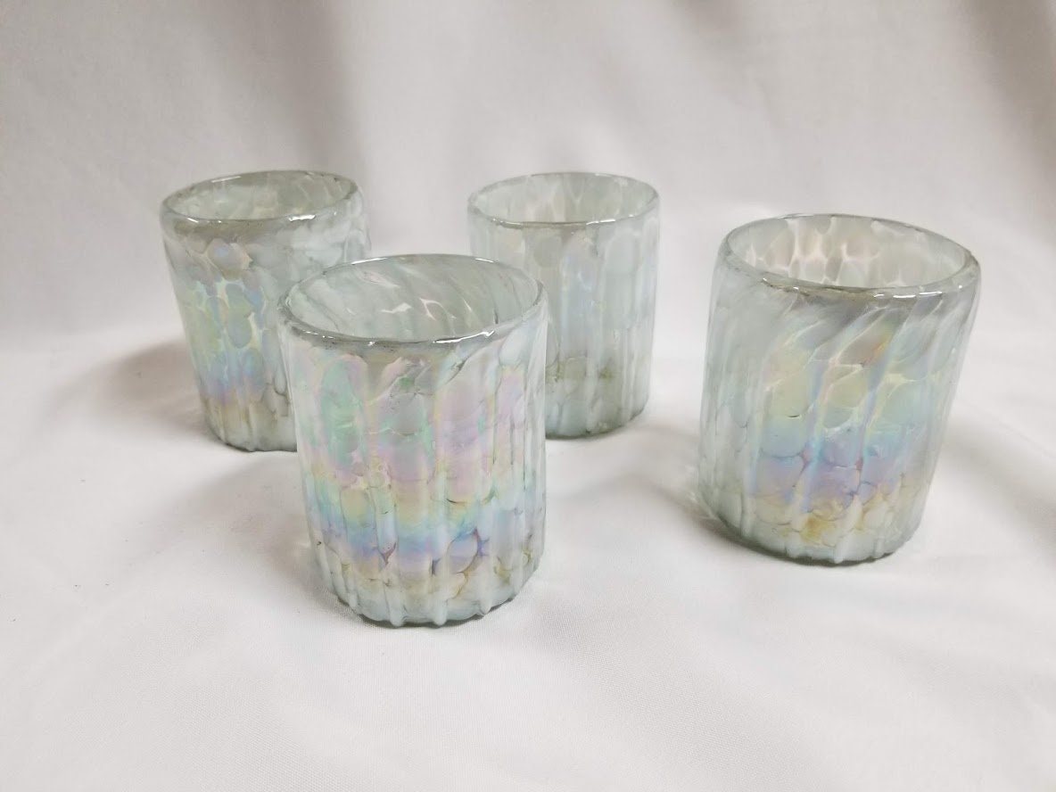 Handmade Slanted Whiskey Glasses — GlassblowerBen Hand-blown Glasses