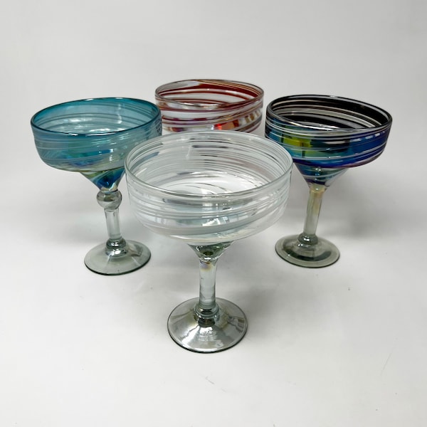 Pink Margarita Glasses Etsy