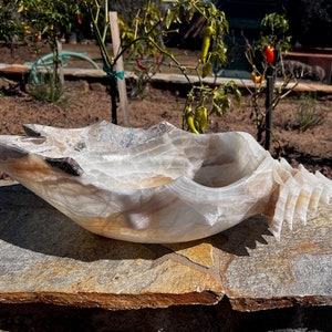 Onyx Stone Sea Shell Sink
