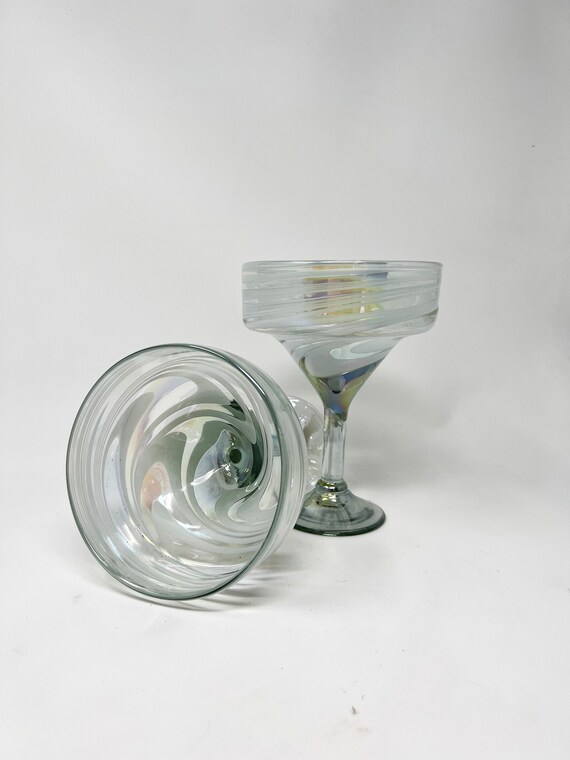 3x verre à cocktail créatif gobelet à martini cristal transparent pour