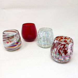 Red and Gold Water Glasses - Etsy