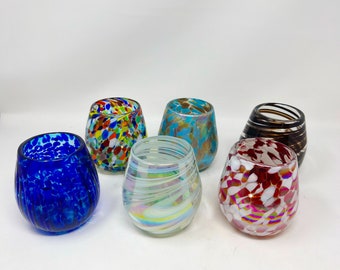 6 Stemless Weingläser - custom mix