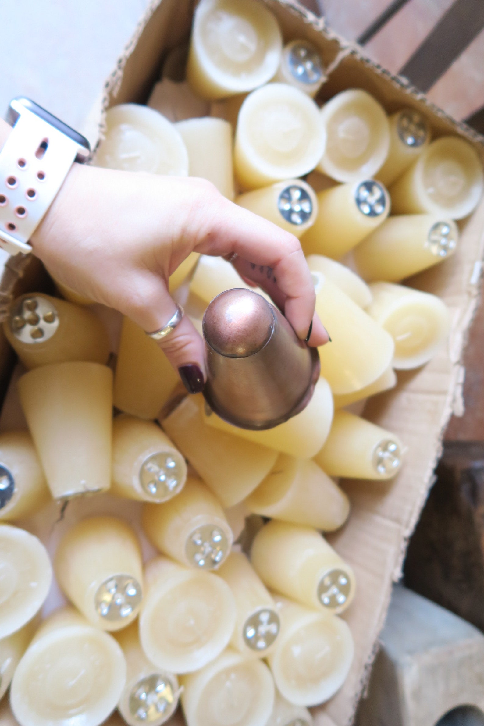 12 Sugar Mold Candle Holder Tin Cups Etsy