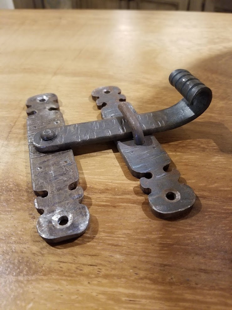 Ancien Loquet Poucier fer forgé,Poignée de Porte, serrure