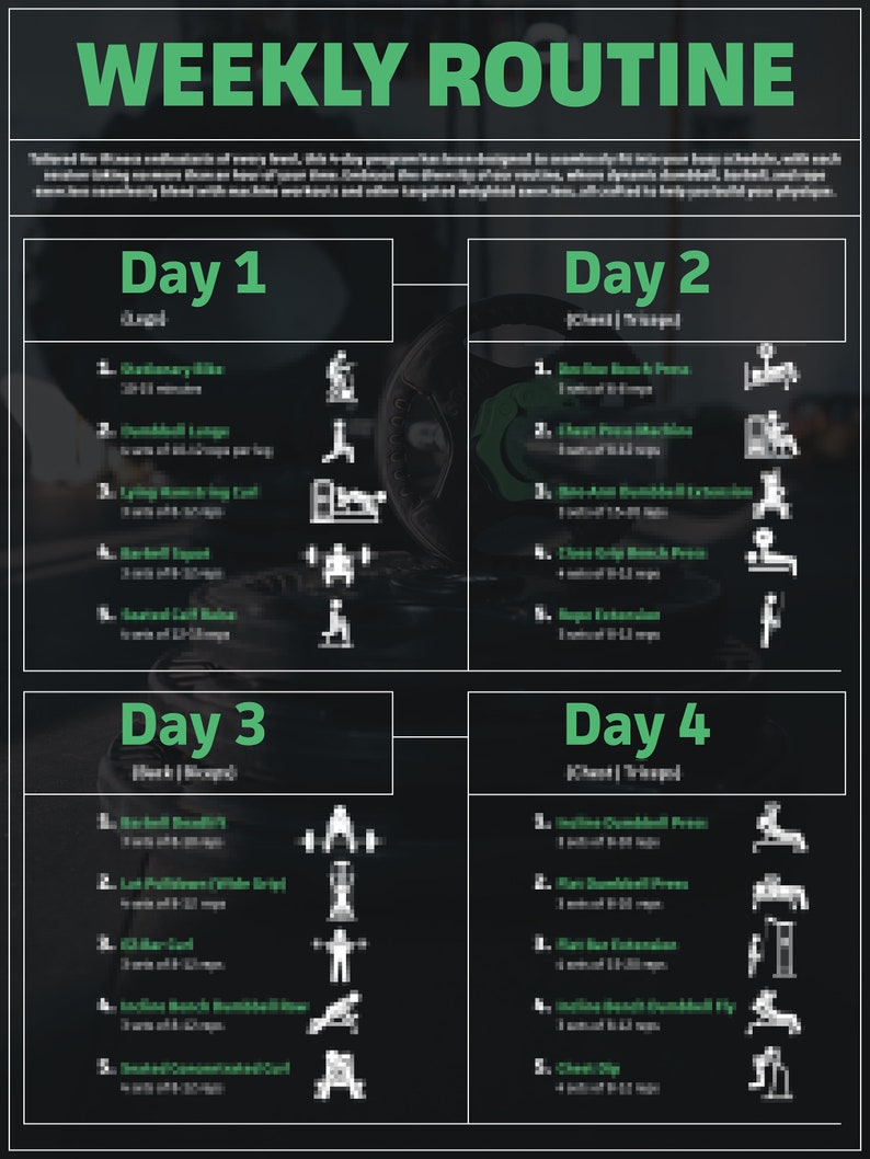 Weekly Routine Train With Purpose, Activate Your Muscles, Support Joint ...