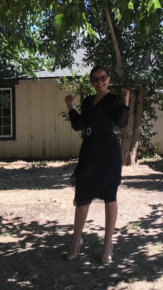 Vintaage Miss Elliette Black Dress