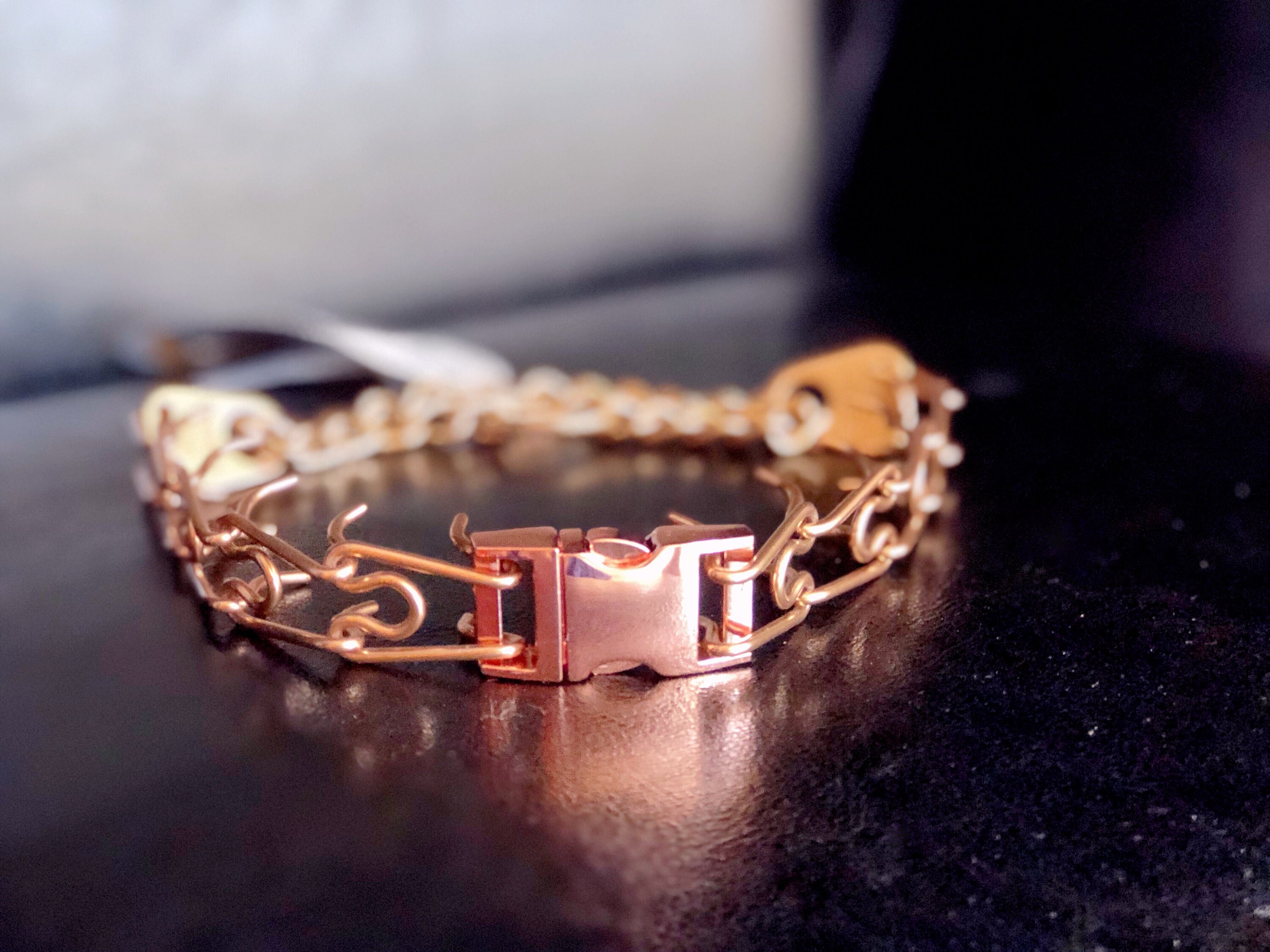 Rose Gold Prong Collar With Buckle Etsy