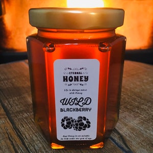 Blackberry Honey Fresh Raw Oregonian Real Natural Honey from Our Bees.