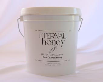 Carrot Blossom Honey from Madras Or ( Gallon 12lb net wt ) RAW Bulk prepares choice