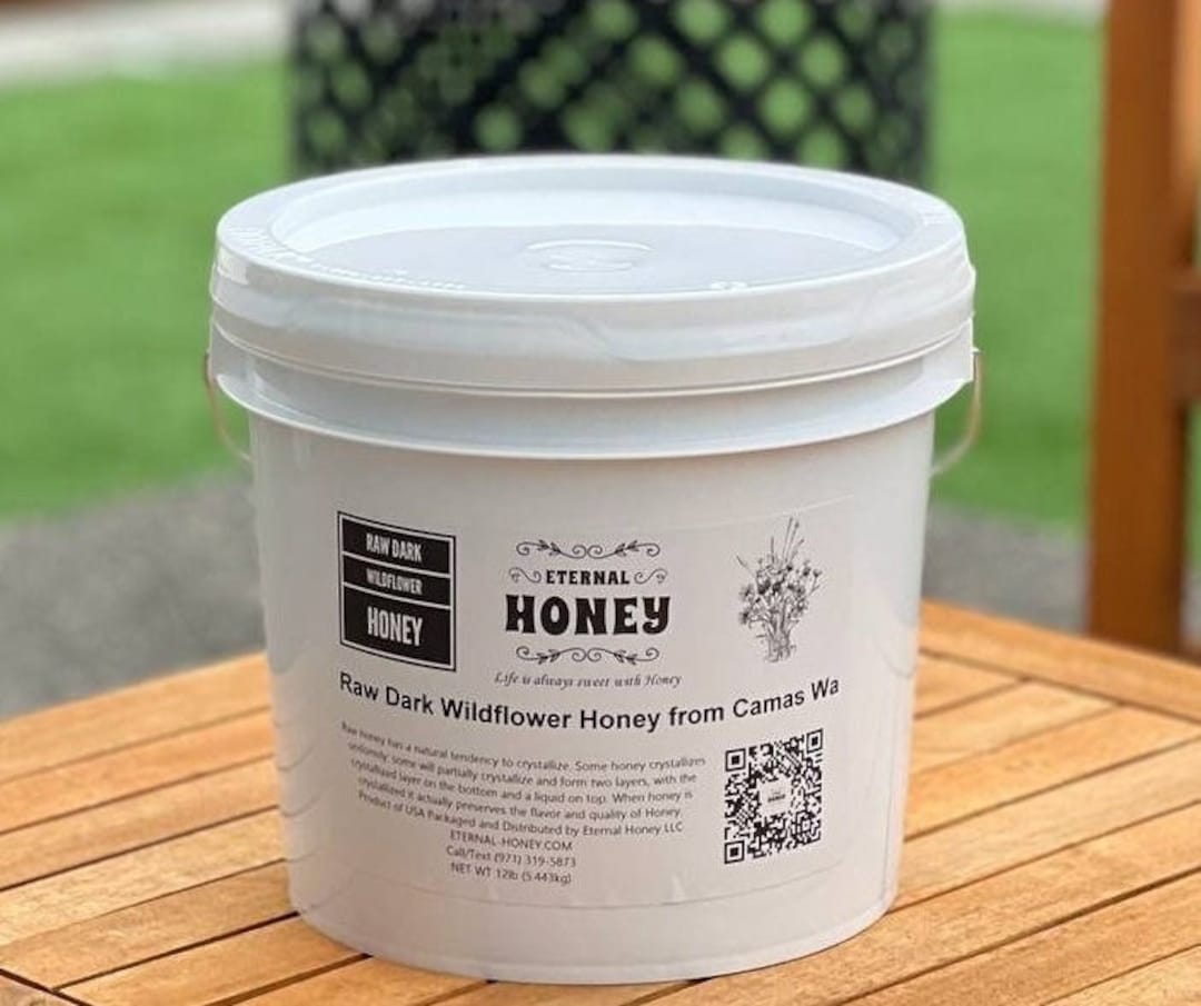 Raw Dark Wildflower Honey Etsy