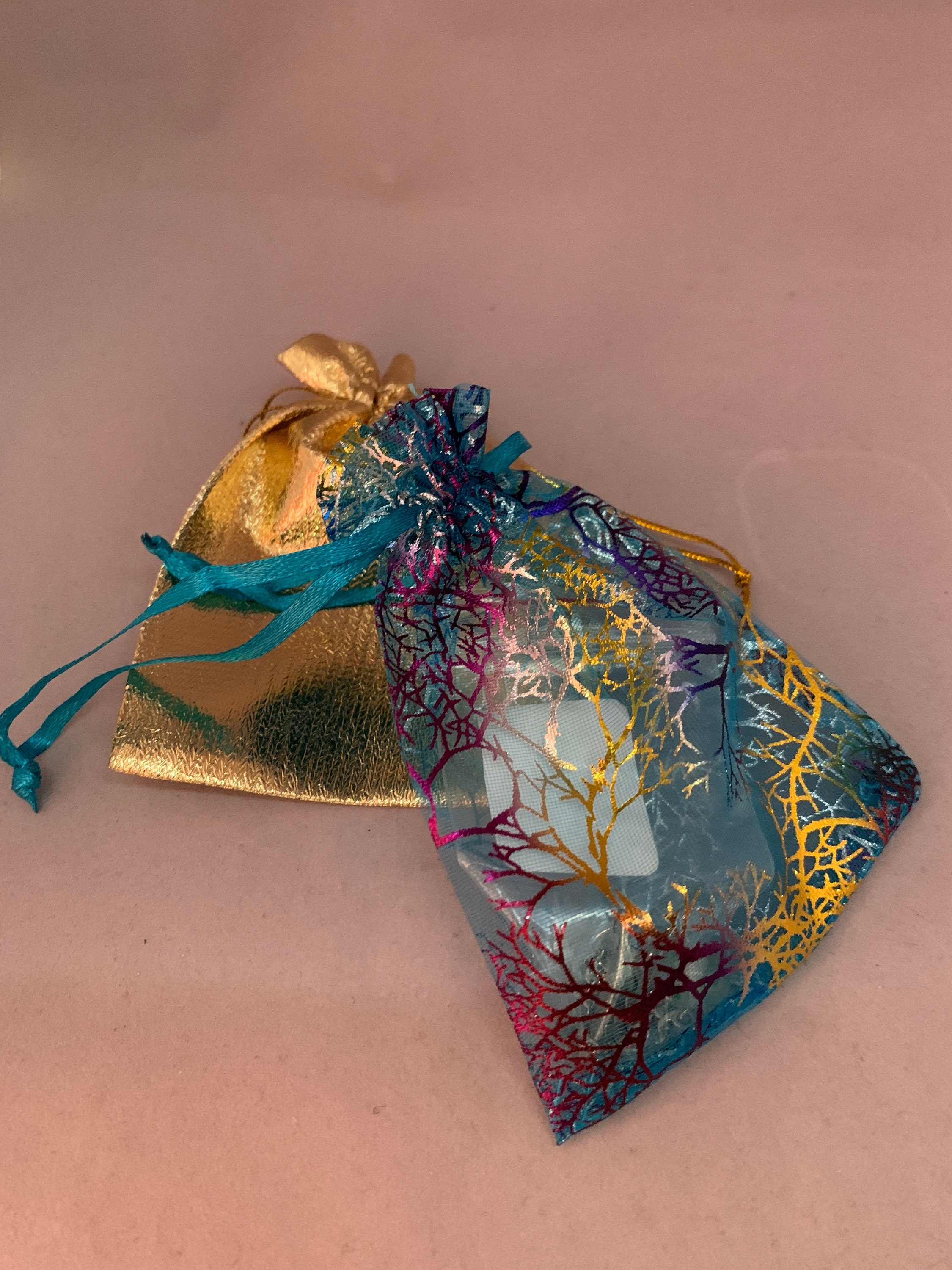 Malachite gemstone stitch markers for knitting set of four Etsy