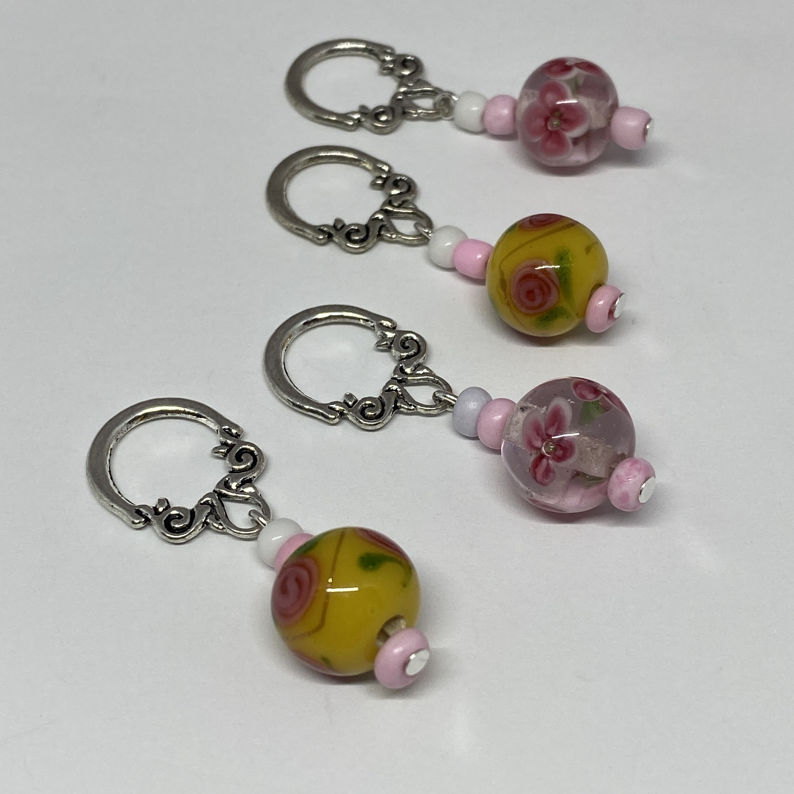 Pretty in Pink Stitch Markers for Knitting Set of Four With Etsy UK