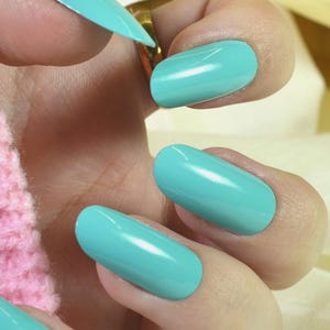 Vegas Nail Polish - Neon Aqua Turquoise Creme
